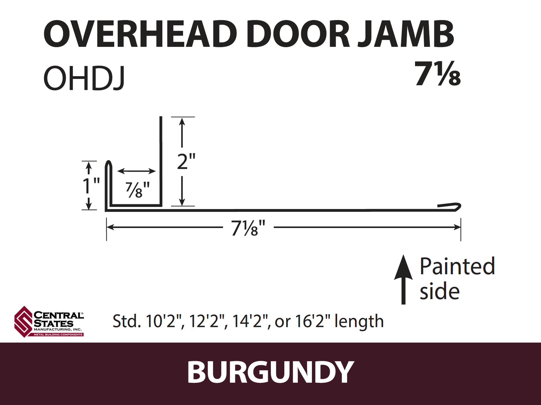 Overhead Door Trim (Multiple Sizes)