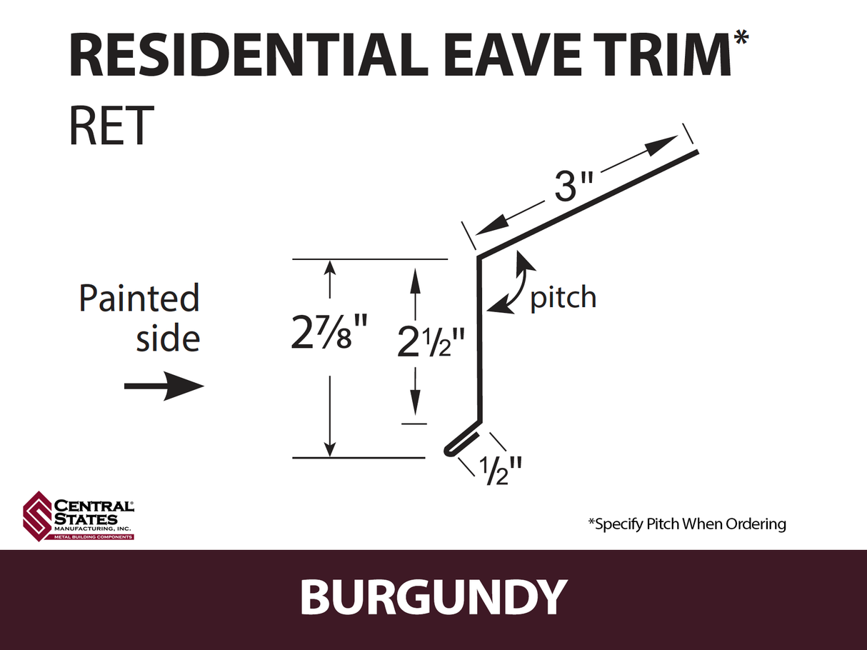 Residential Eave 10'2" - 29 ga.