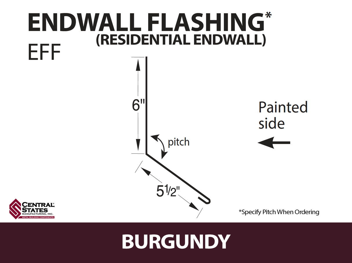 Endwall Flashing - Residential Endwall 10'2" - 29 ga.