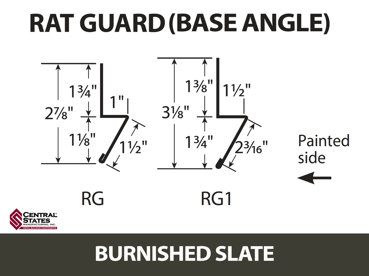 Base Angle 10'2" - 29 ga. -  CSM Trim
