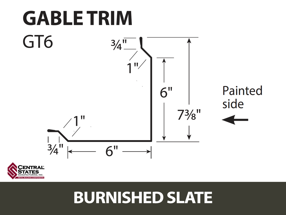 Gable Trim 10'2" - 29 ga.