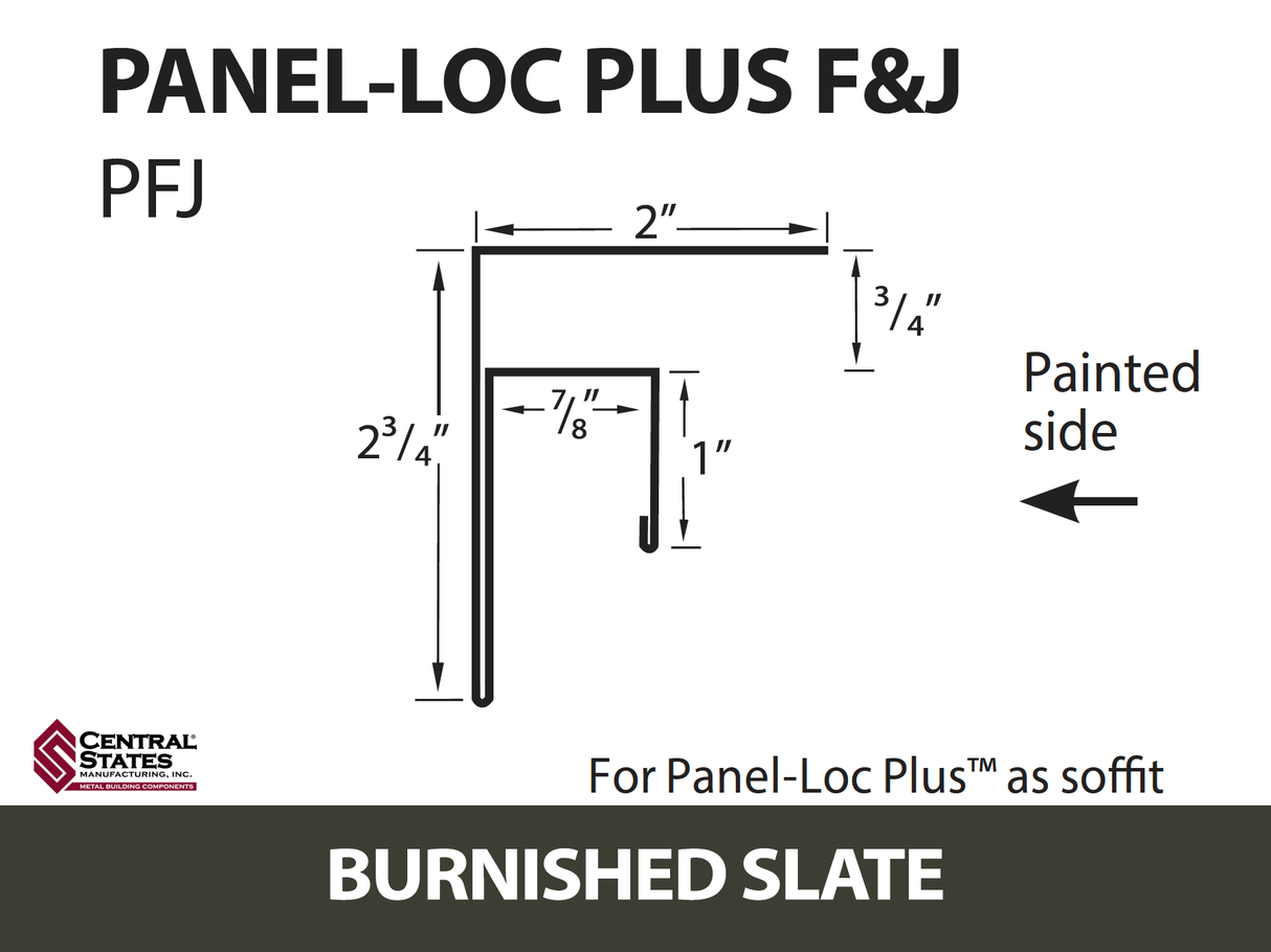 Panel-Loc Plus™ C&T Trim 10'2" - 29 ga.