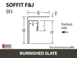 Soffit F&J Channel 10'2" - 29 ga.