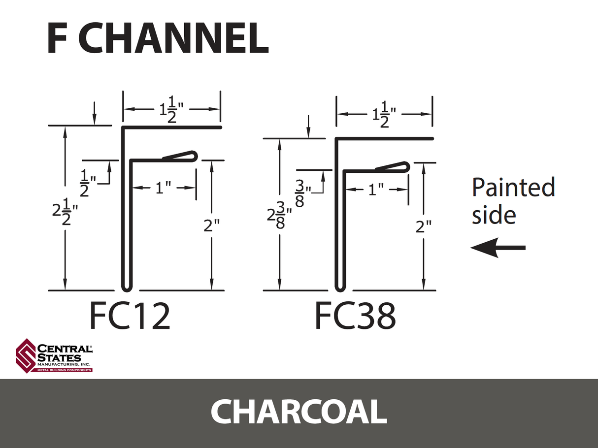 F-Channel 10'2" - 29 ga.