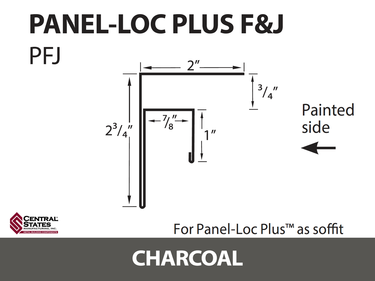 Panel-Loc Plus™ C&T Trim 10'2" - 29 ga.