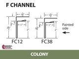 F-Channel 10'2" - 29 ga.