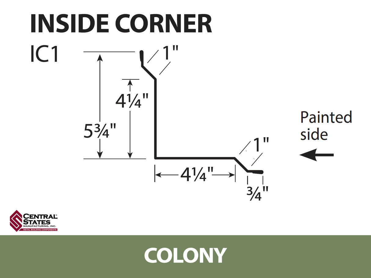 Inside Corner - 29 ga. - 10'2"
