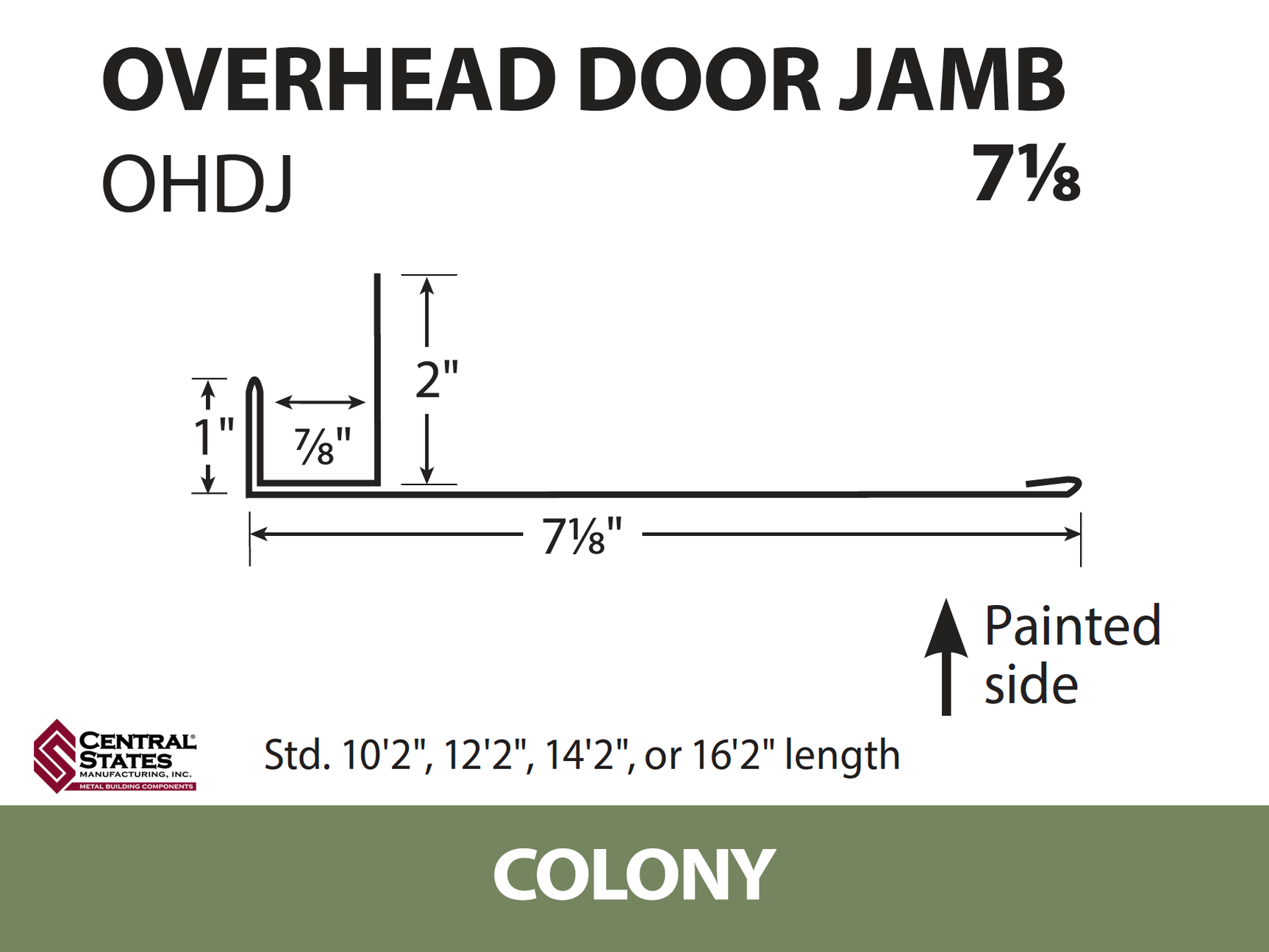 Overhead Door Trim (Multiple Sizes)