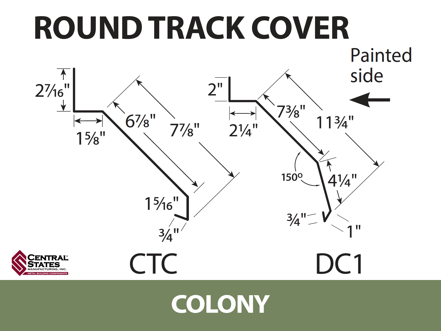 Round Track Cover 10'2" - 29 ga.