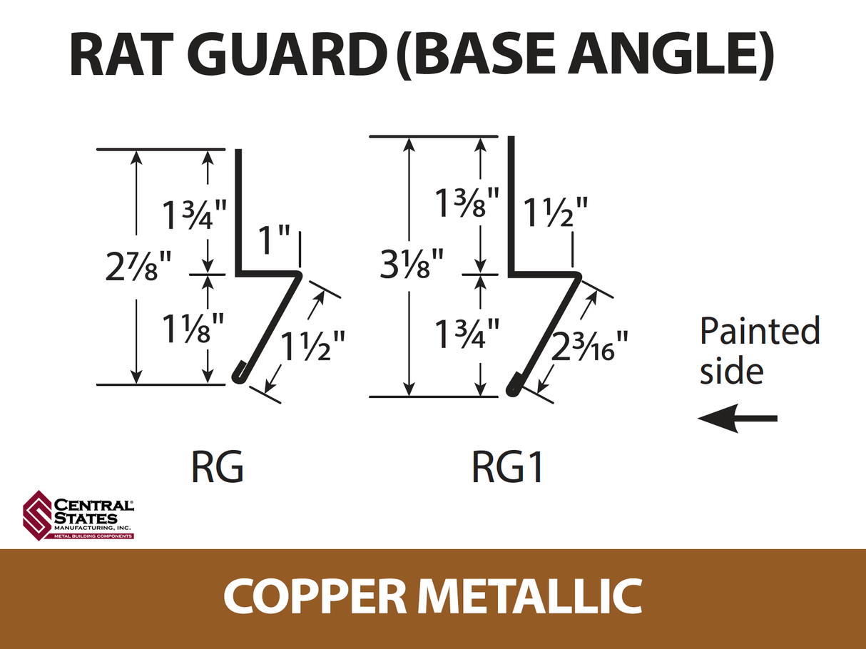 Base Angle 10'2" - 29 ga. -  CSM Trim