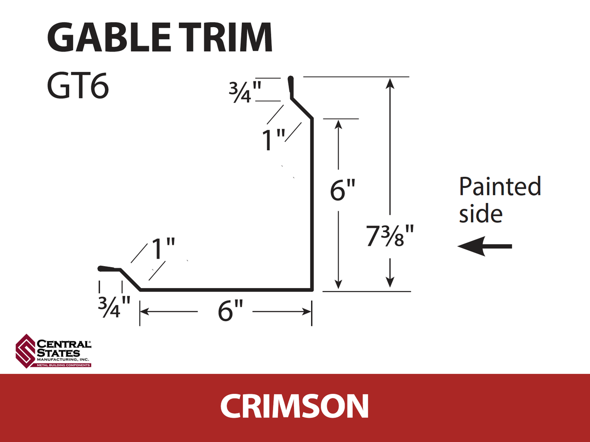 Gable Trim 10'2" - 29 ga.