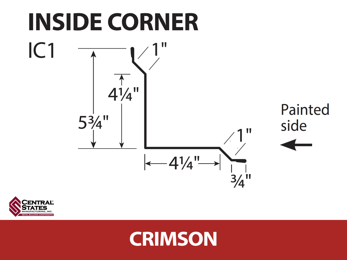 Inside Corner - 29 ga. - 10'2"