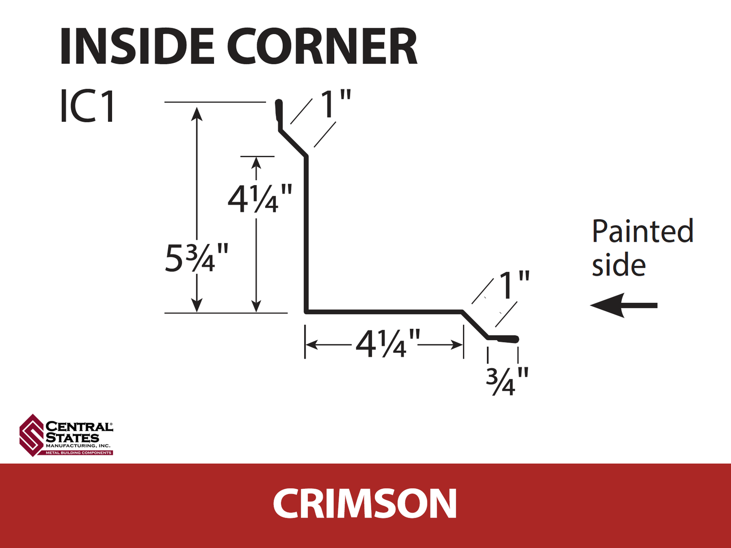 Inside Corner - 29 ga. - 10'2"