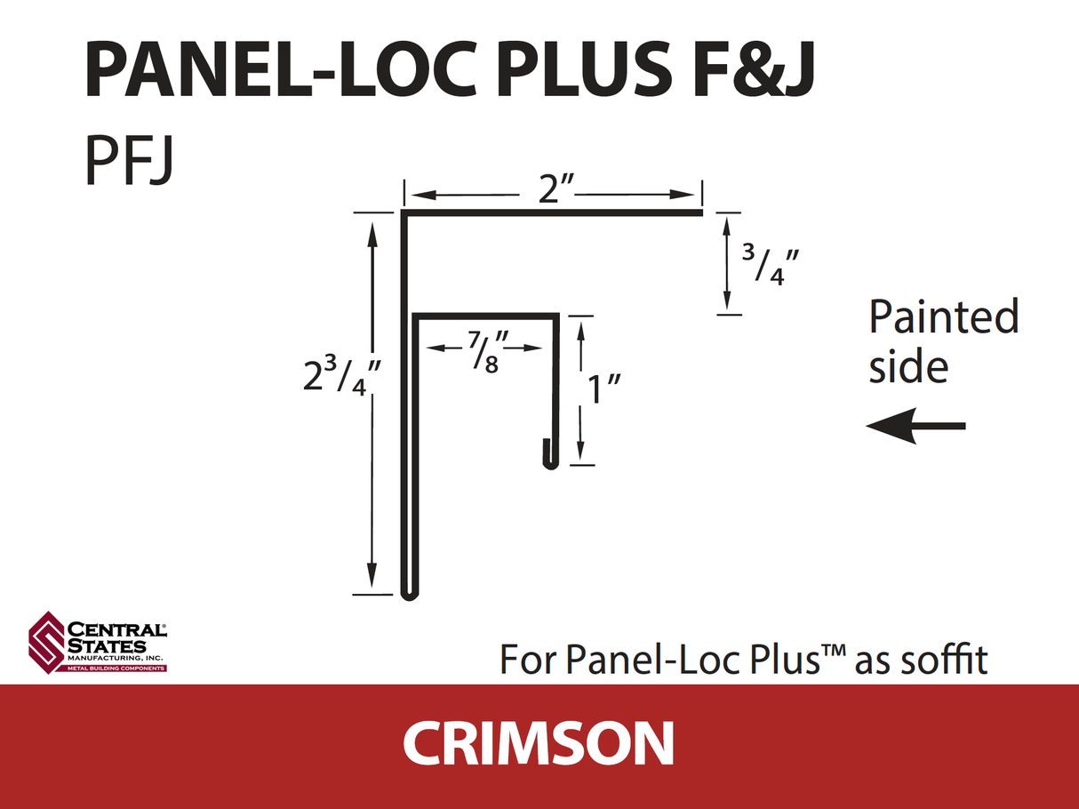 Panel-Loc Plus™ C&T Trim 10'2" - 29 ga.