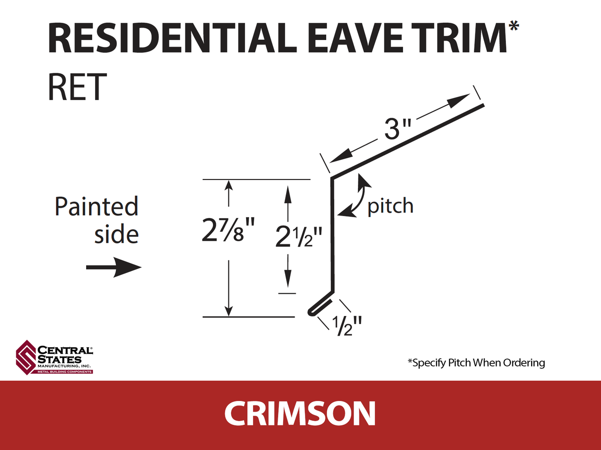 Residential Eave 10'2" - 29 ga.
