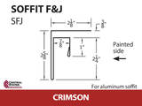 Soffit F&J Channel 10'2" - 29 ga.