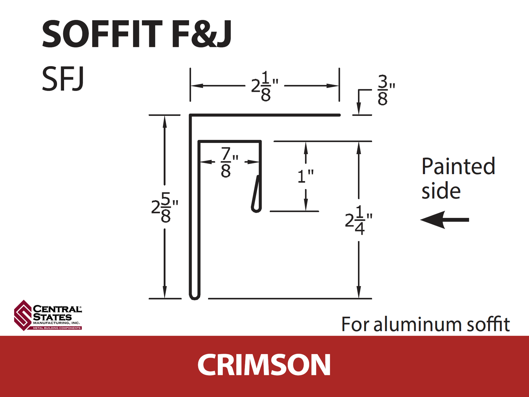 Soffit F&J Channel