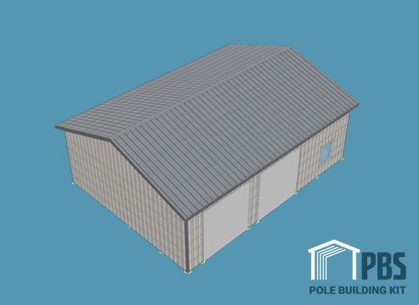 Pole Building Exterior Kit - 30x40x12 (METAL ONLY)