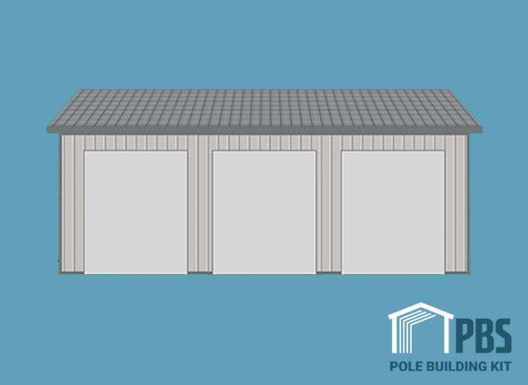 Pole Building Exterior Kit - 30x40x14 (METAL ONLY)