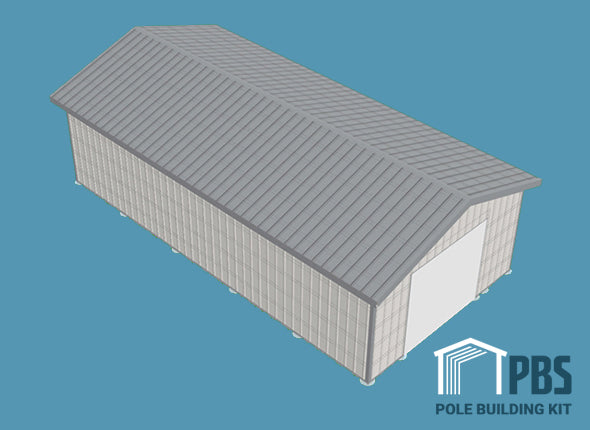Pole Building Exterior Kit - 20x40x10 (METAL ONLY)