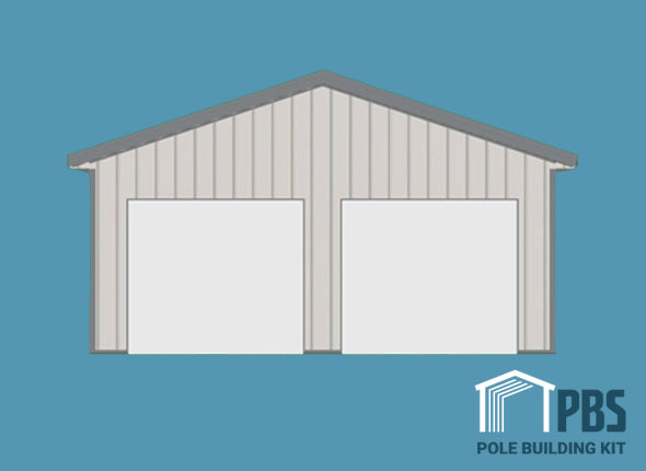 Pole Building Exterior Kit - 24x40x10 (METAL ONLY)