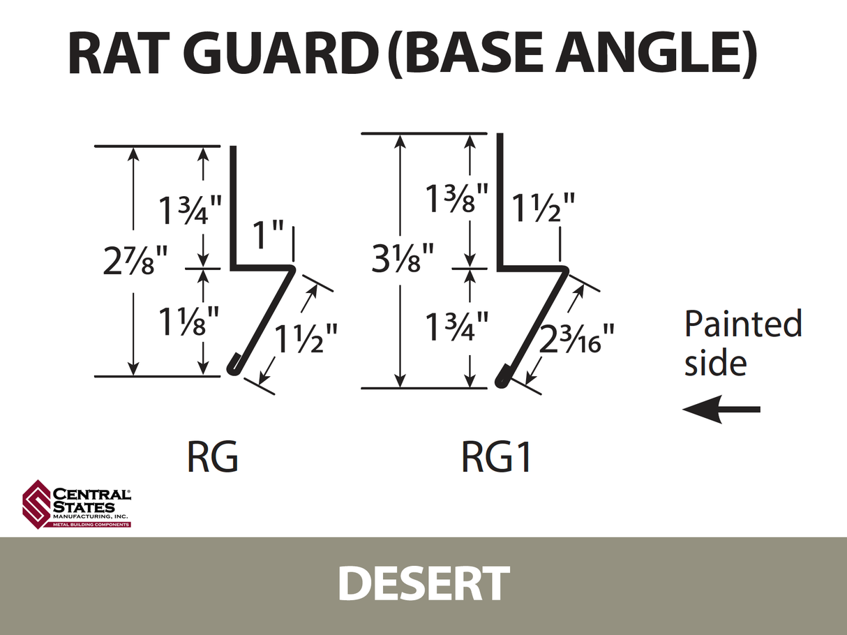 Base Angle 10'2" - 29 ga. -  CSM Trim