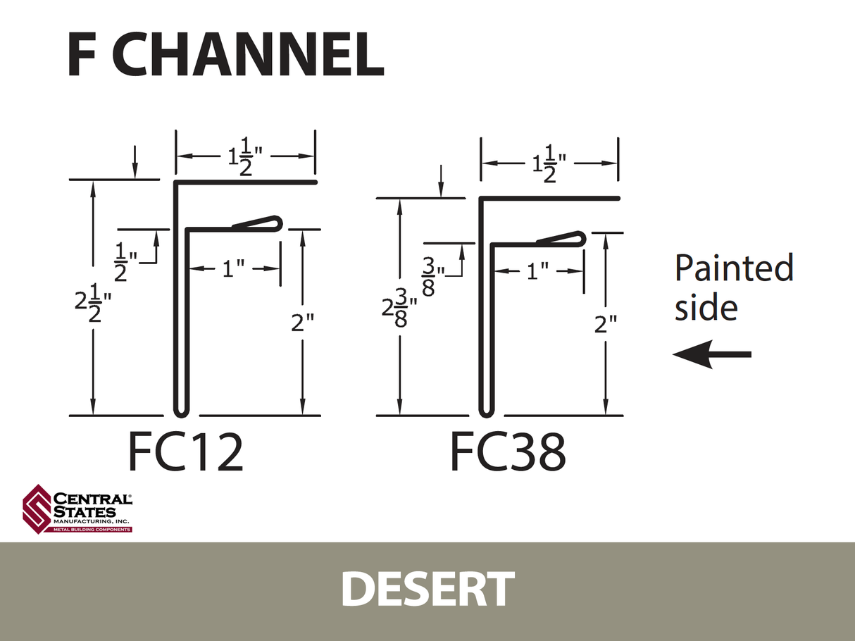 F-Channel 10'2" - 29 ga.