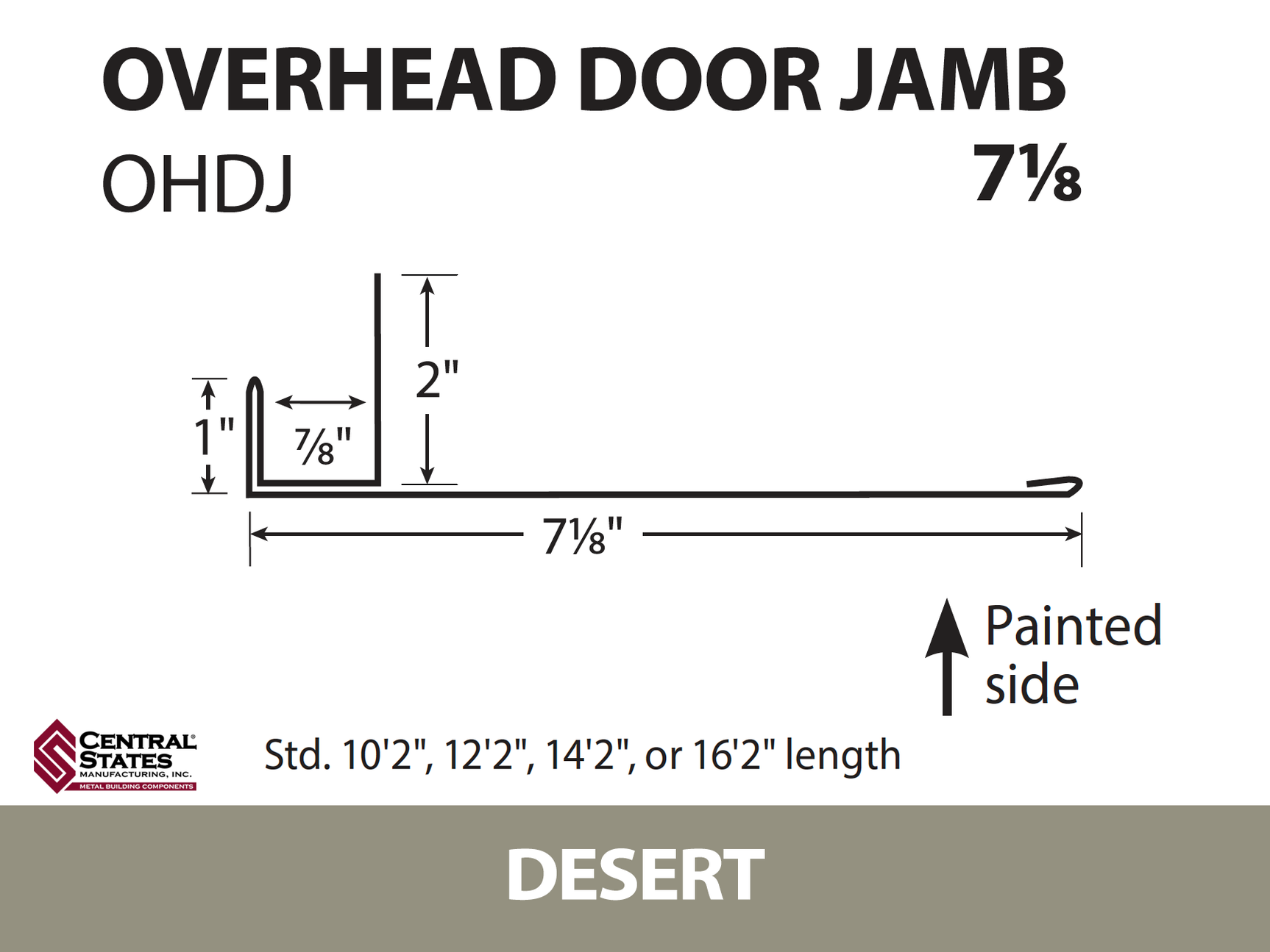 Overhead Door Trim (Multiple Sizes)