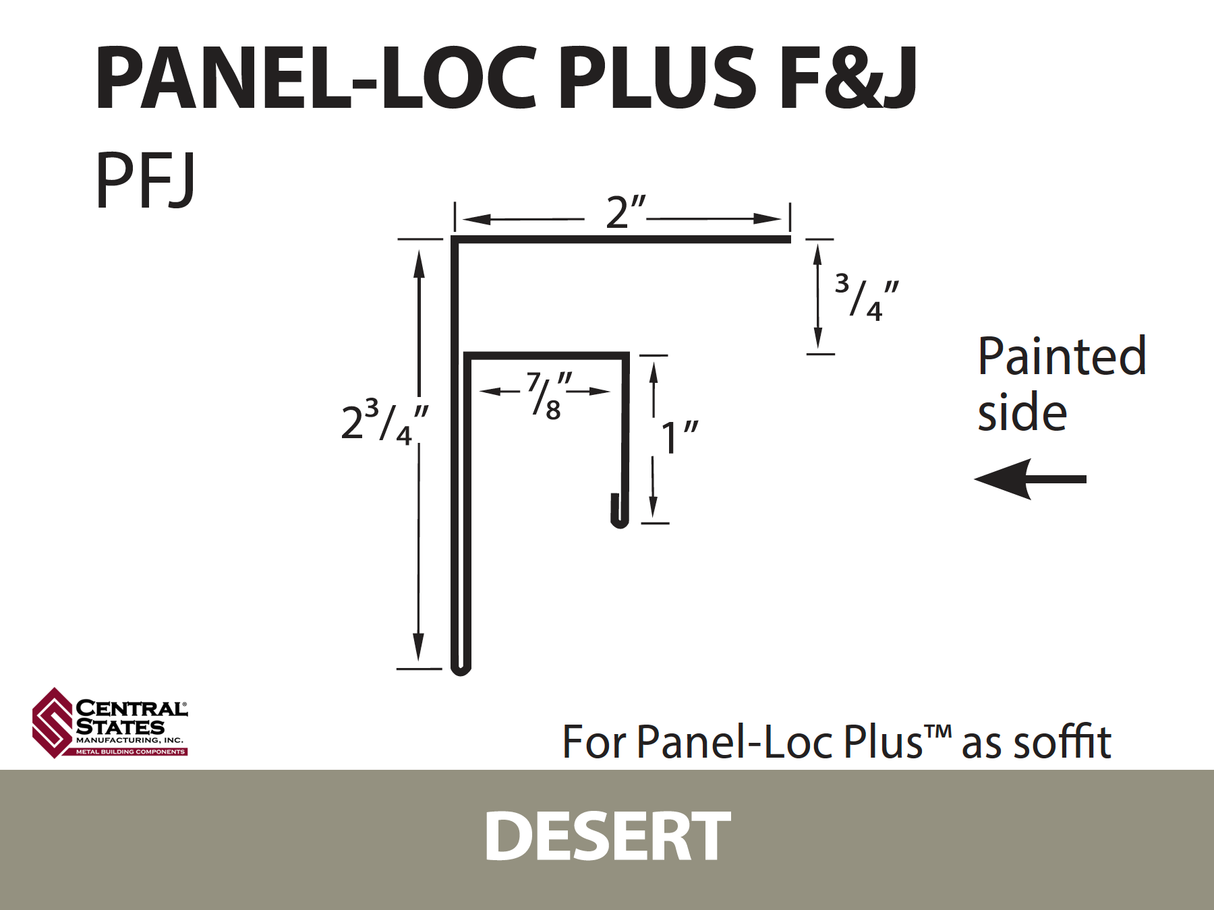 Panel-Loc Plus™ C&T Trim 10'2" - 29 ga.