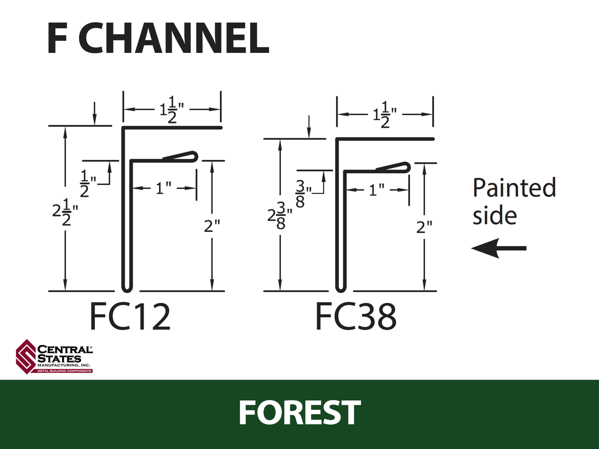 F-Channel 10'2" - 29 ga.