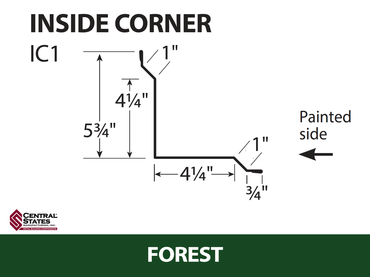 Inside Corner - 29 ga. - 10'2"