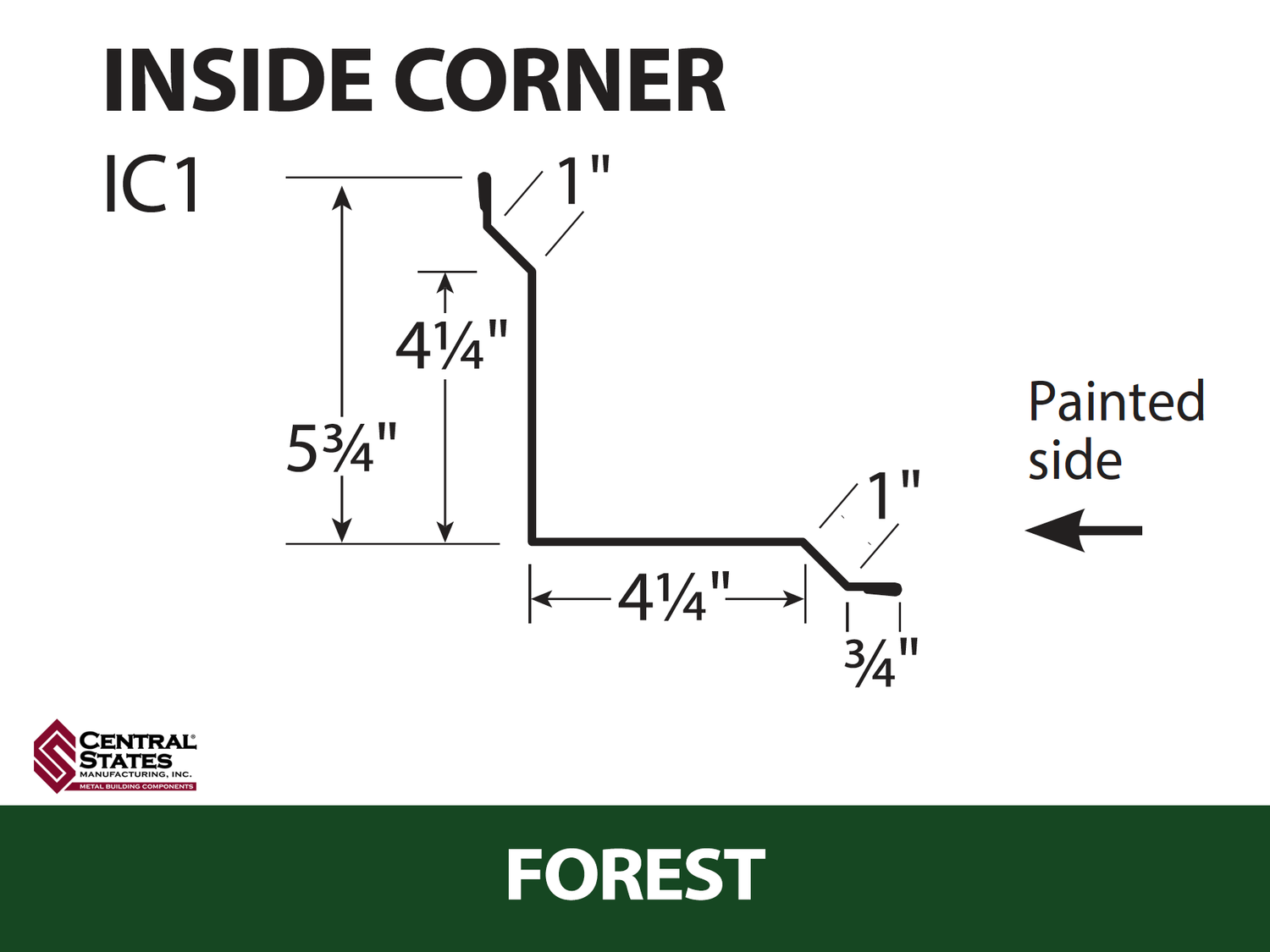 Inside Corner - 29 ga. - 10'2"