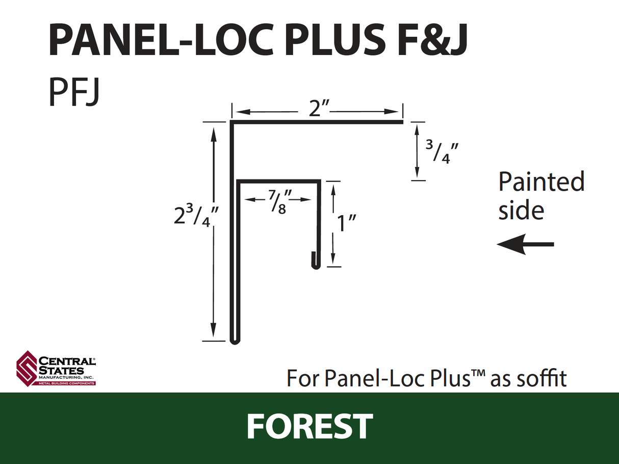 Panel-Loc Plus™ C&T Trim 10'2" - 29 ga.