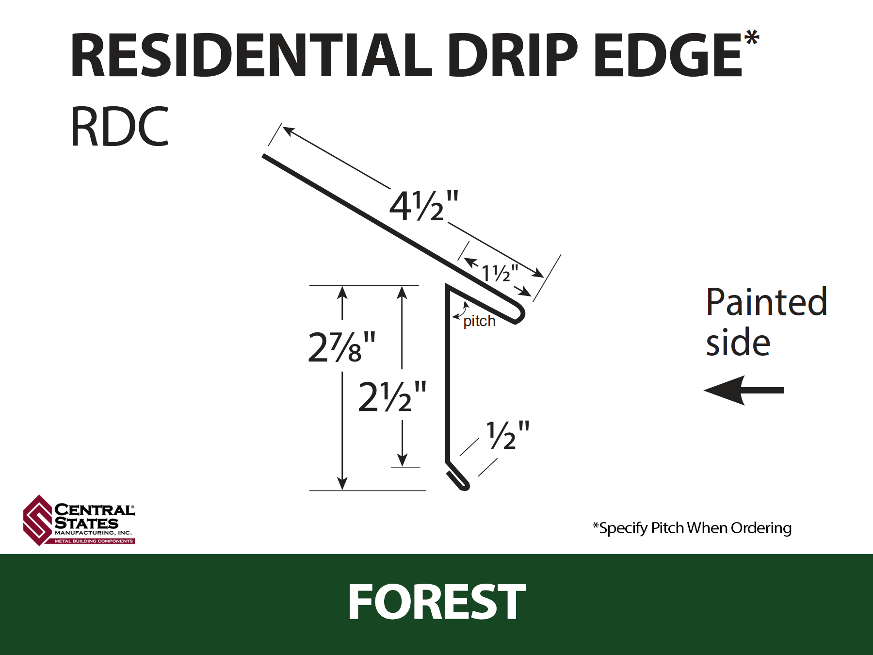 Residential Drip Edge 10'2" - 29 ga.