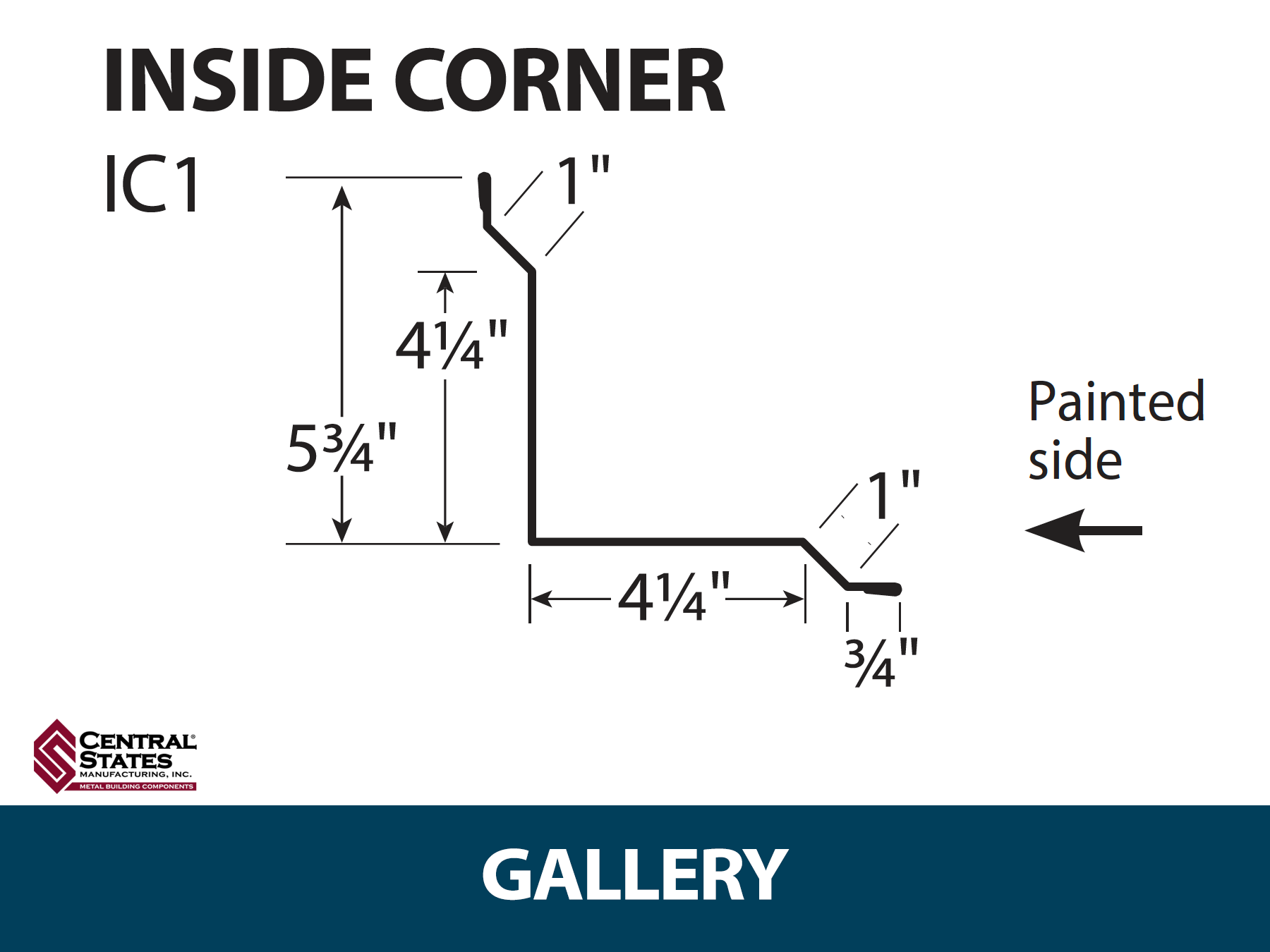 Inside Corner - 29 ga. - 10'2"