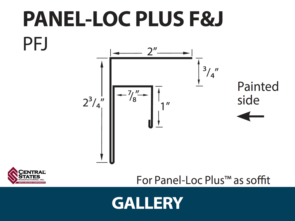 Panel-Loc Plus™ C&T Trim 10'2" - 29 ga.