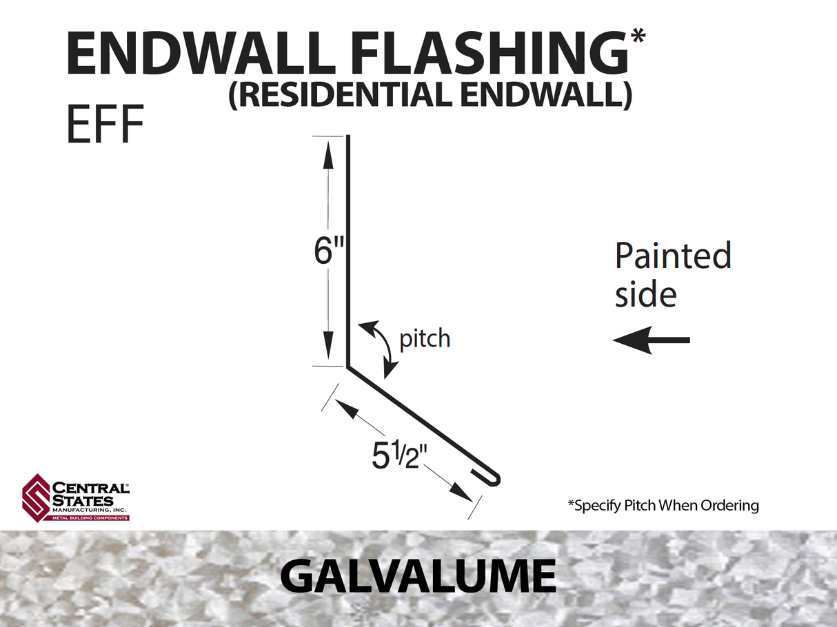 Endwall Flashing - Residential Endwall 10'2" - 29 ga.