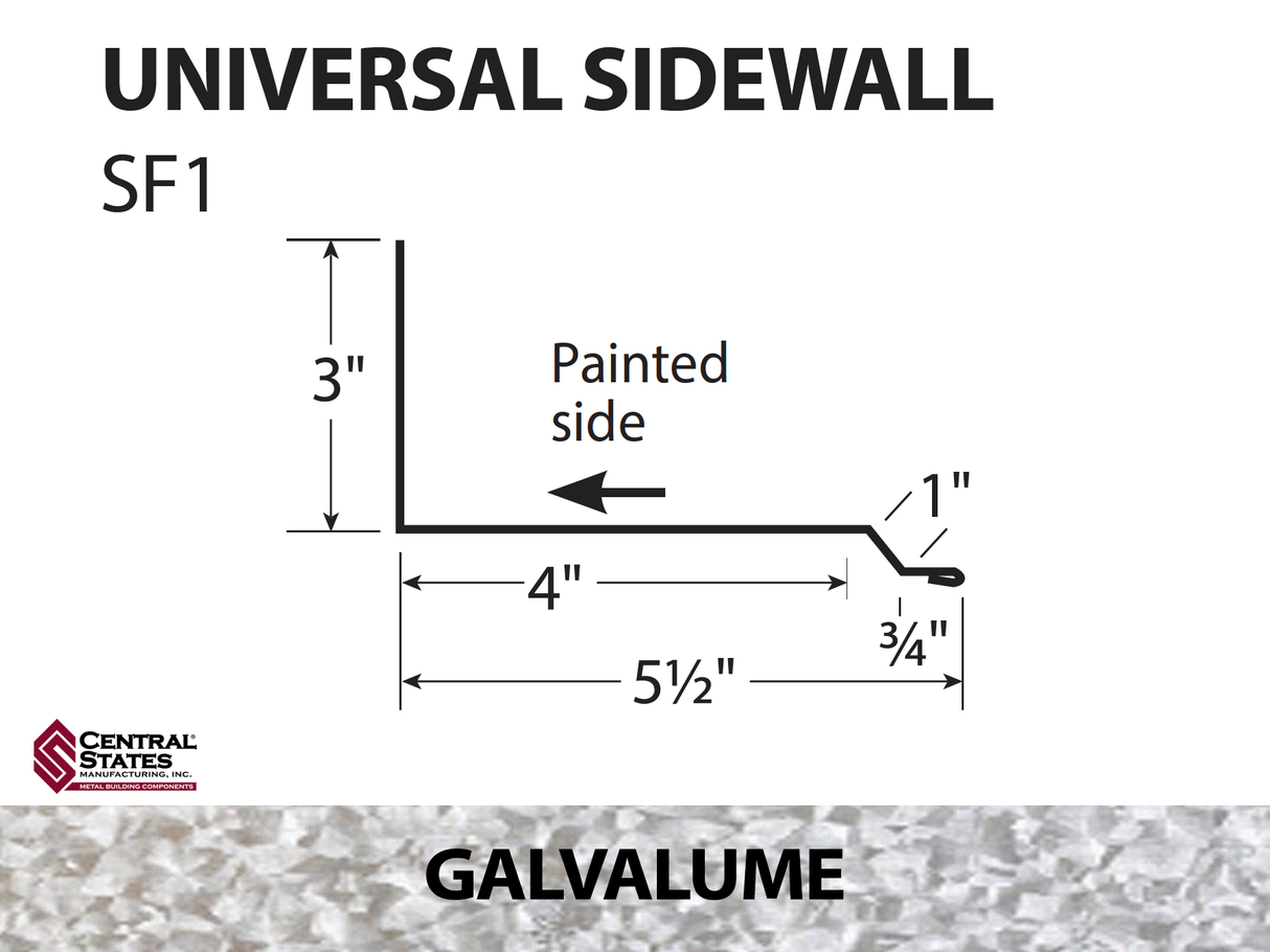 Universal Sidewall 10'2" - 29 ga.