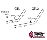 Gambrel Trim Lower - Transition Flashing 10'2" - 29 ga.