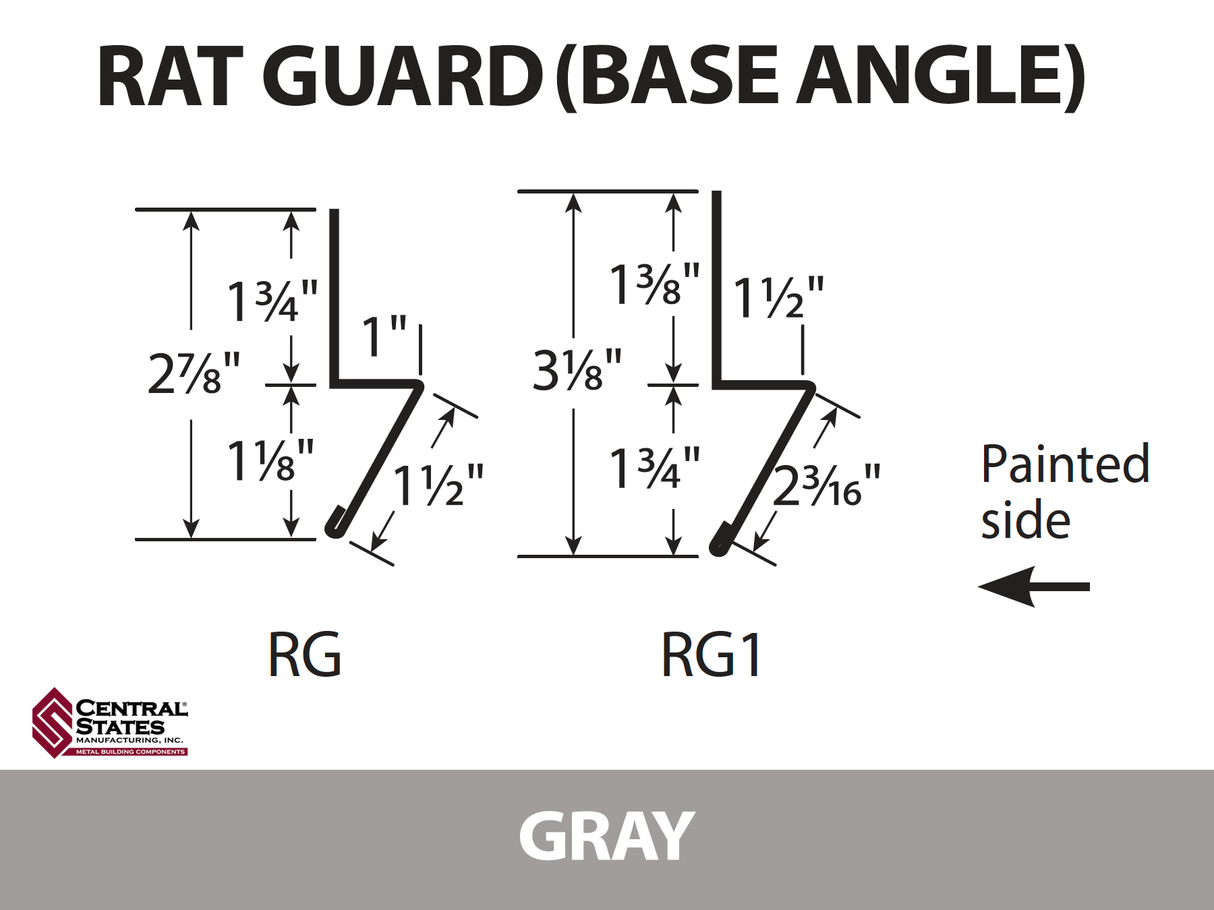 Base Angle 10'2" - 29 ga. -  CSM Trim