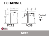 F-Channel 10'2" - 29 ga.