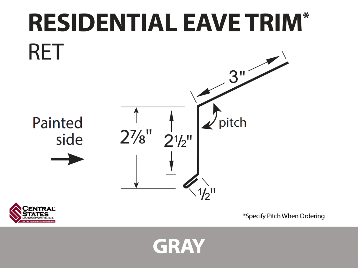 Residential Eave 10'2" - 29 ga.