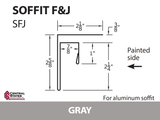 Soffit F&J Channel 10'2" - 29 ga.
