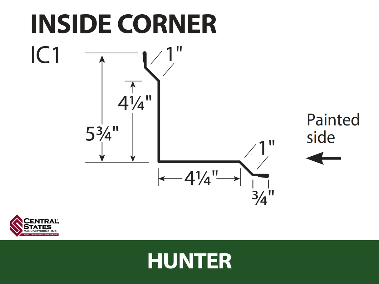 Inside Corner - 29 ga. - 10'2"