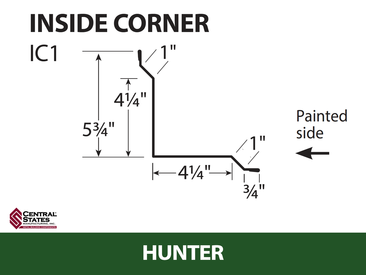 Inside Corner - 29 ga. - 10'2"