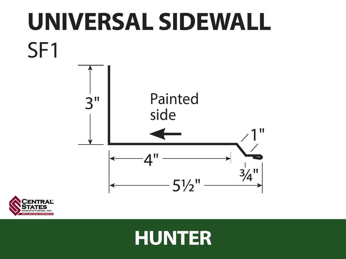 Universal Sidewall 10'2" - 29 ga.