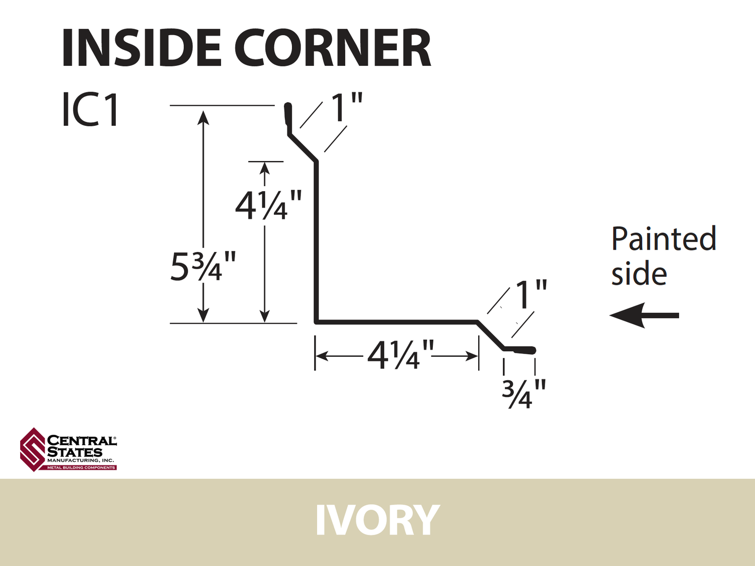 Inside Corner - 29 ga. - 10'2"