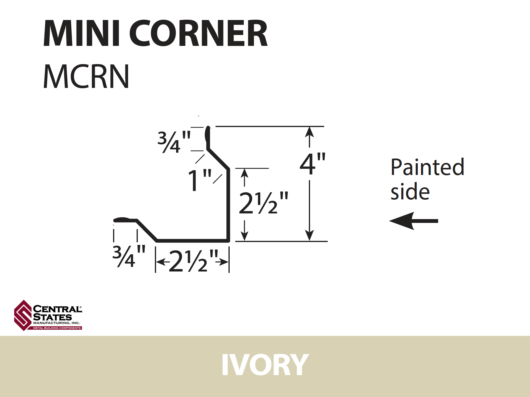 Mini Corner 10'2" - 29 ga.