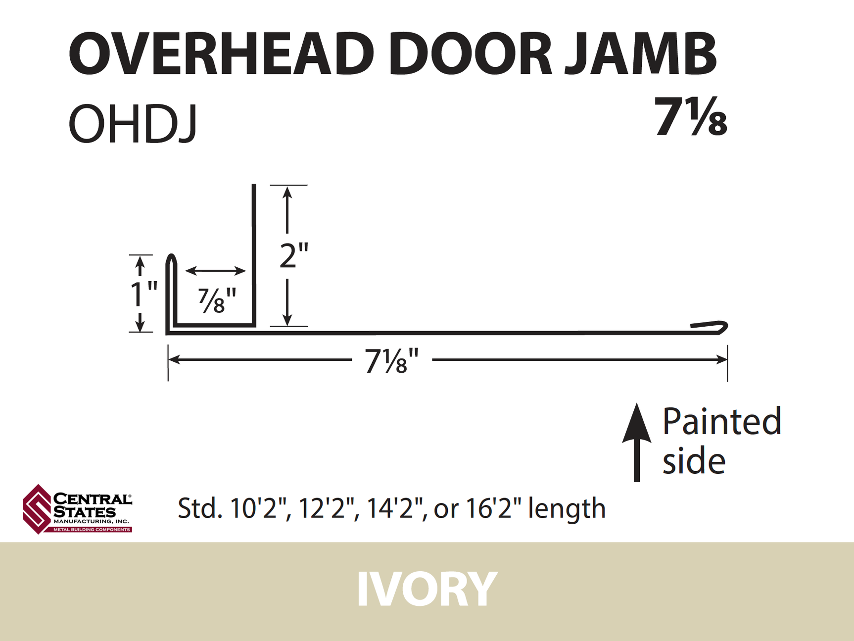 Overhead Door Trim (Multiple Sizes)