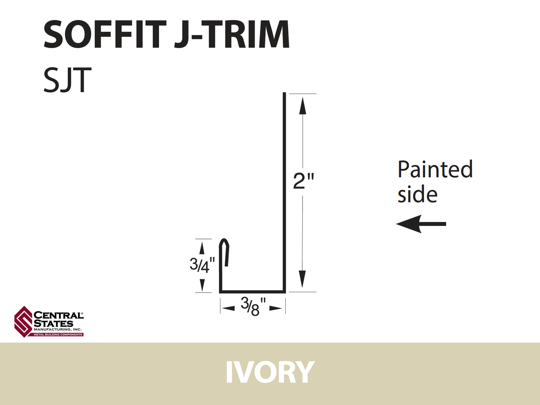 Soffit J-Channel